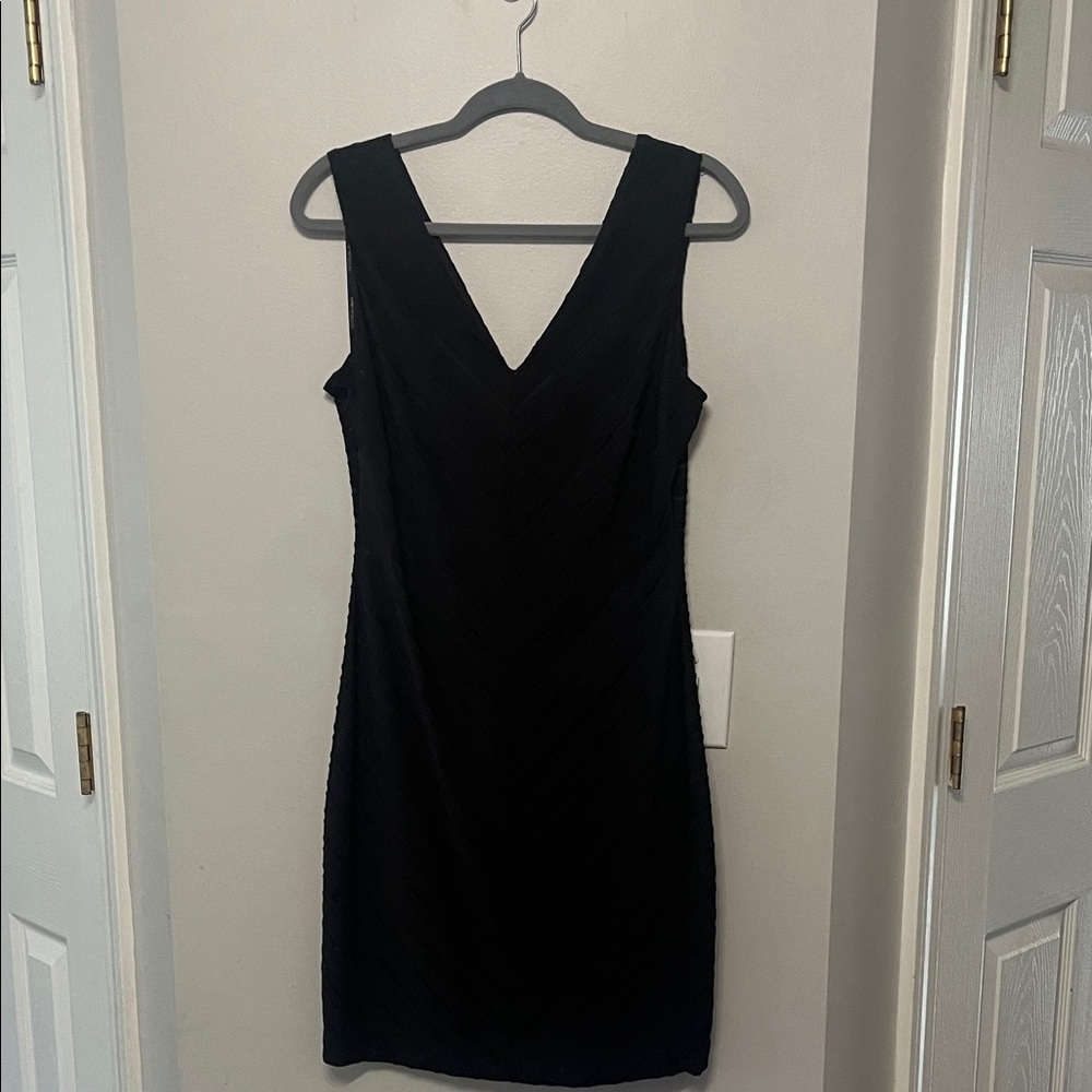 Guess Black V-Neck Mini Dress
